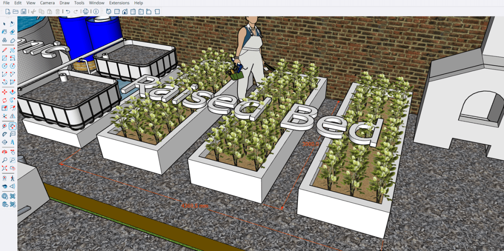 raised bed garden design