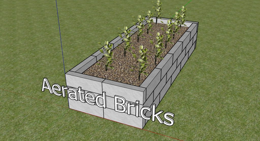 Aerated Brick vs Wood Raised Bed: Why We Made the Switch for Our Tropical Garden 4 aerated bricks raised bed garden material